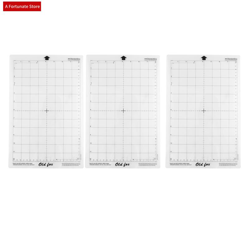 Plotter Cutting Mat - 9 ชิ้นเปลี่ยนแผ่นตัดแผ่นกาววัดตาราง 8 โดย 12 นิ้วสําหรับ