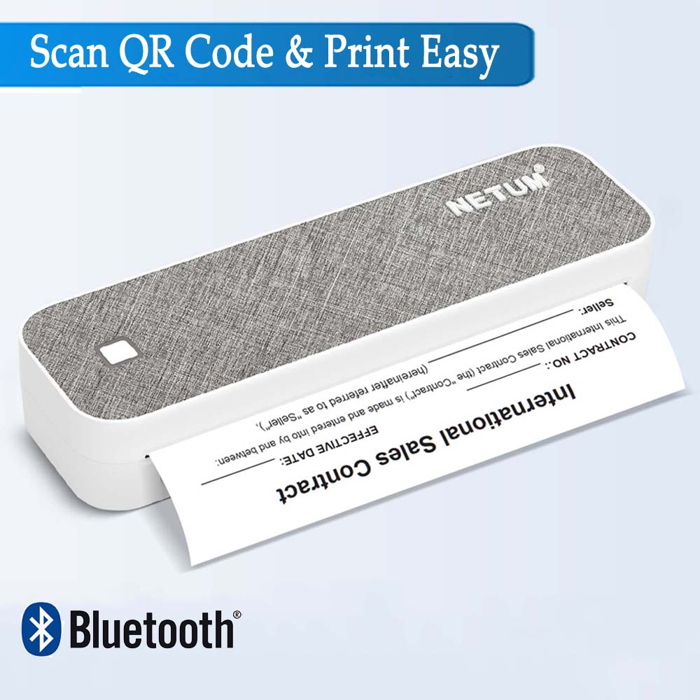 Commercial Document Printing - เครื่องพิมพ์ความร้อนแบบพกพาขนาด A4 บลูทูธและ USB พิมพ์ภาพถ่าย ข้อความ