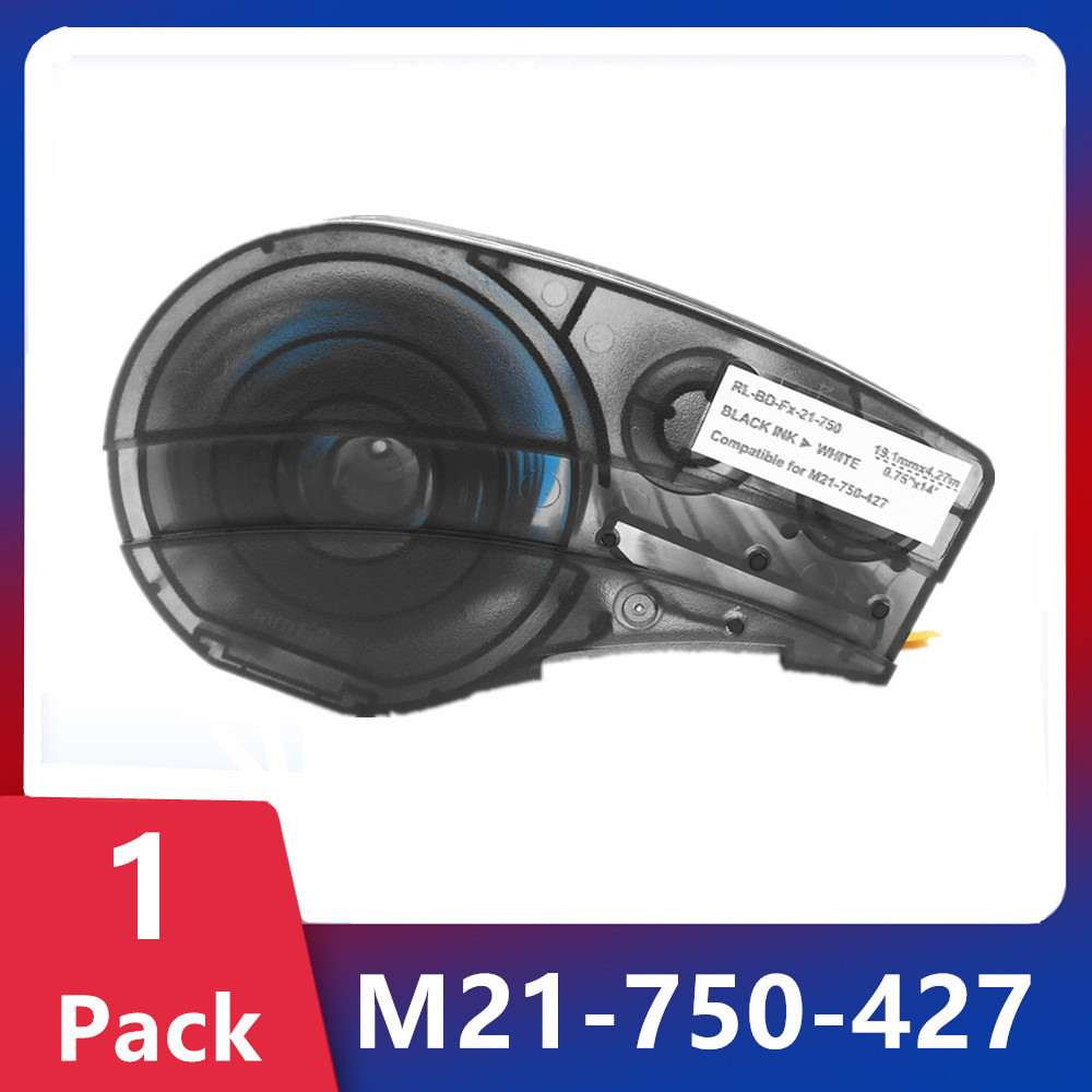 Commercial Vinyl Printing - เครื่องพิมพ์ฉลาก1PK M21-750-427ใช้ได้กับเบรดี้ BMP21พลัสฉลากมือถือไวนิลลามิเนตด้วยตนเองสำหรับแบรดี้ M21 427 750