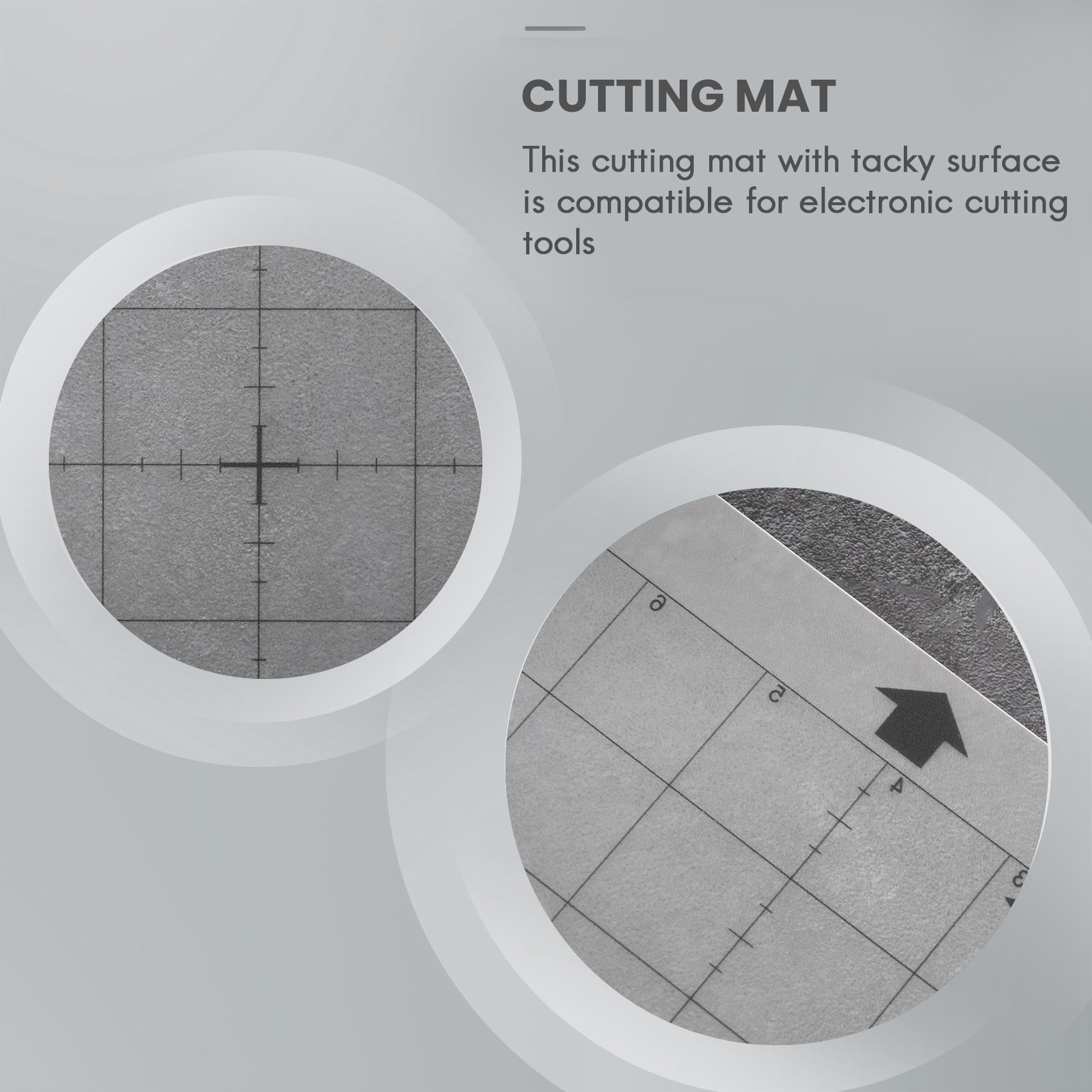 Plotter Cutting Mat - แผ่นรองตัดแบบมีกาวในตัว รุ่น AED7-3 ชิ้น พร้อมตารางวัดขนาด 8x12