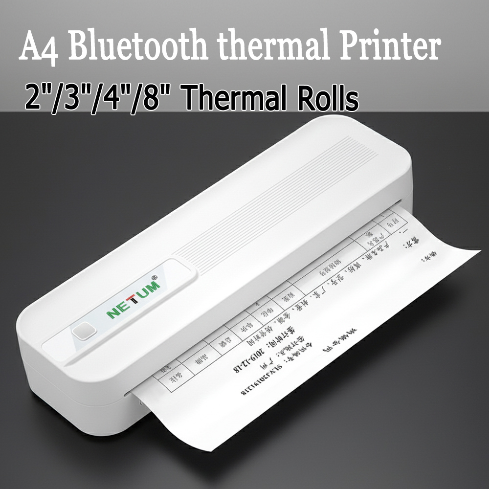 Commercial Document Printing - เครื่องพิมพ์ความร้อน A4 แบบพกพา ไร้หมึก รองรับบลูทูธ เหมาะสำหรับพิมพ์เอกสาร