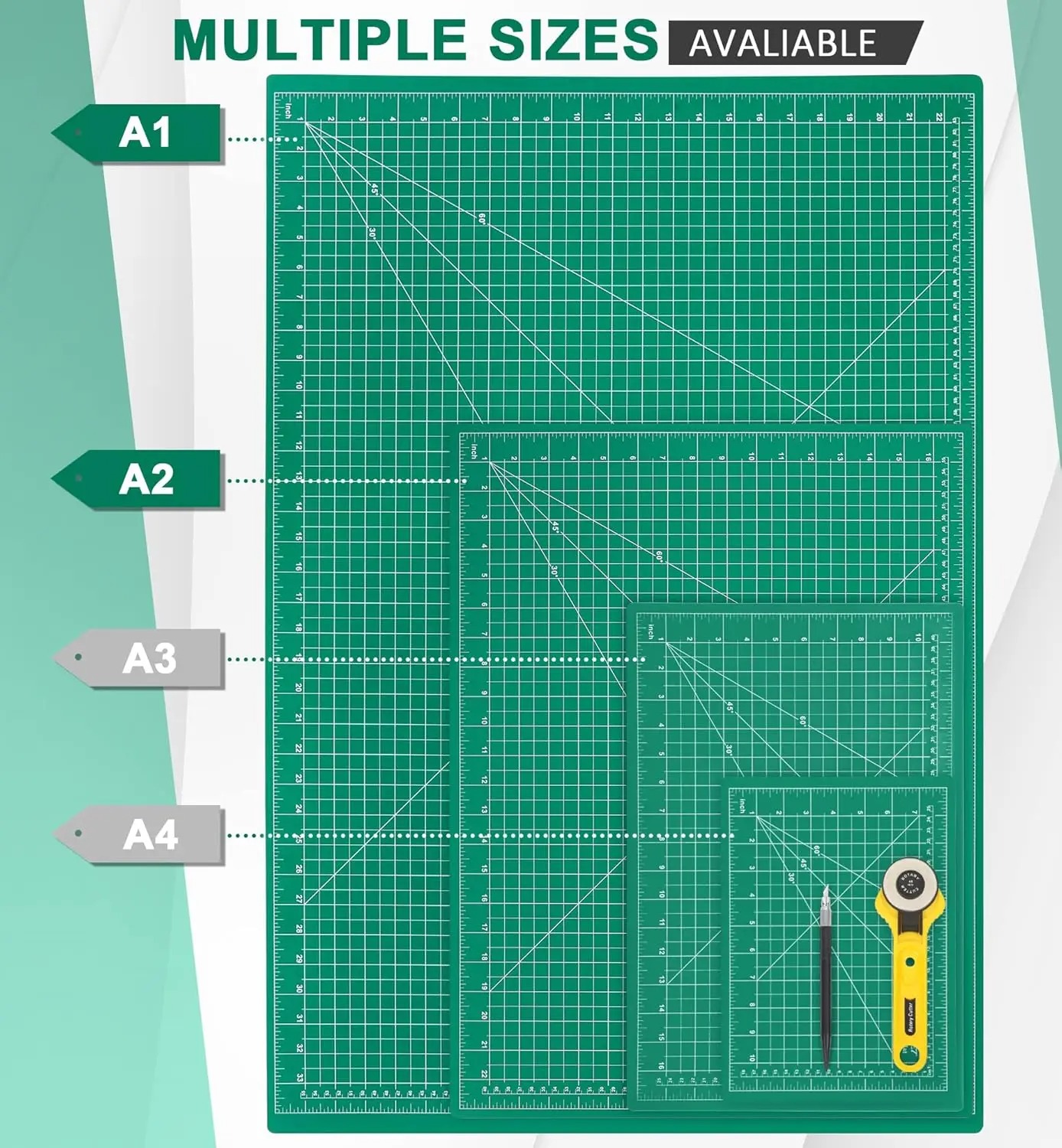 A2 A3 A4 A5 แผ่นตัด PVC Double - Plotter Cutting Mat บทวิจารณ์และราคา