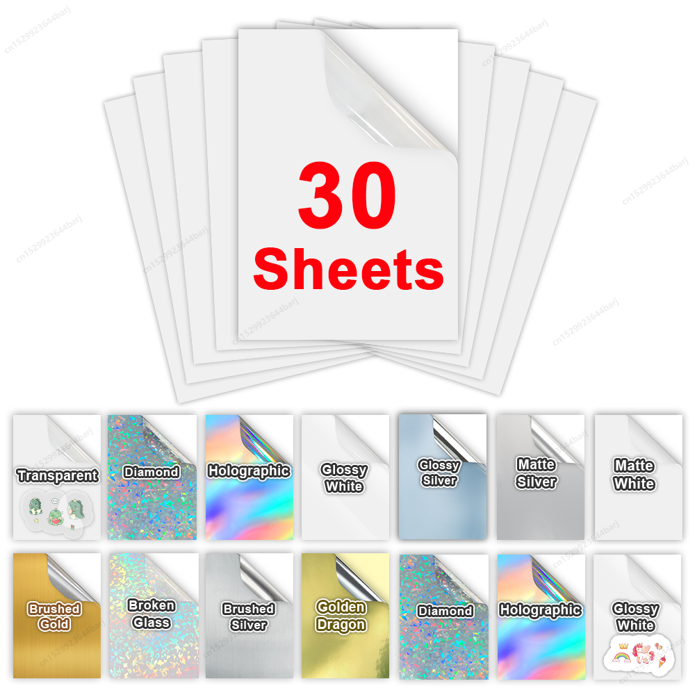 30 แผ่นพิมพ์สติกเกอร์ไวนิลกระด - Commercial Vinyl Printing บทวิจารณ์และราคา